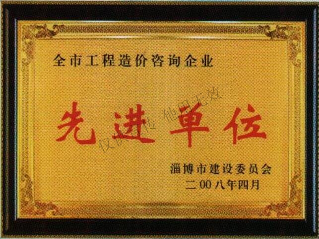 17、2008年度全市工程造价咨询企业“先进单位”.jpg